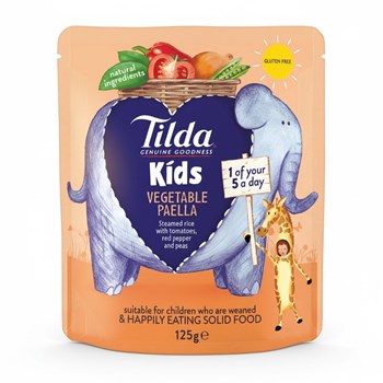 Tilda Kids Vegetable Paella Rice 125g