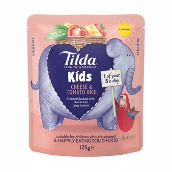 Tilda Kids Cheese & Tomato Rice 125g