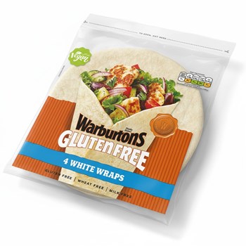Warburtons 4 Gluten Free White Wraps