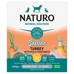 Naturo Natural Pet Food Turkey with Rice and Vegetables Senior Dog 8 Years+ 400g