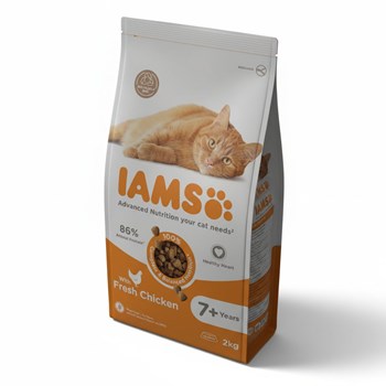 IAMS for Vitality Senior Cat Food with Fresh Chicken 2kg