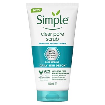 Simple Daily Skin Detox Scrub Clear Pore 150 ml 