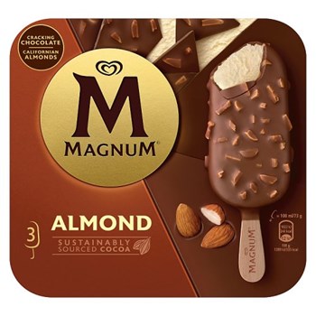 Magnum  Ice Cream Sticks Almond 3x 100 ml 