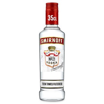 Smirnoff No. 21 Vodka Red Label 37.5% vol 35cl Bottle