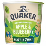 Quaker Oat So Simple Apple & Blueberry Porridge Pot 57g