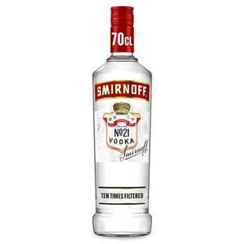Smirnoff No. 21 Vodka Red Label 37.5% vol 70cl Bottle