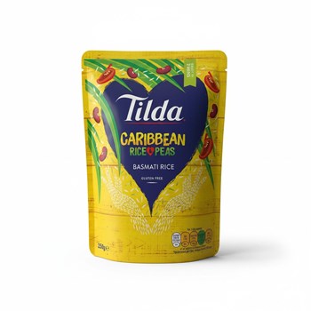 Tilda Microwave Caribbean Basmati Rice and Peas 250g