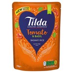 Tilda Microwave Tomato and Basil Basmati Rice 250g