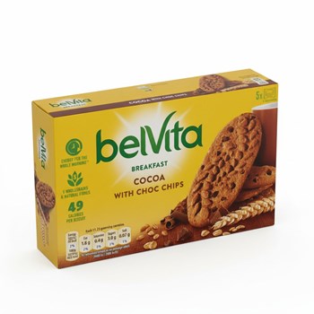 Belvita 20 Breakfast Cocoa with Choc Chips Biscuits 225g