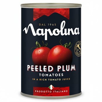 Napolina Peeled Plum Tomatoes in a Rich Tomato Juice 400g
