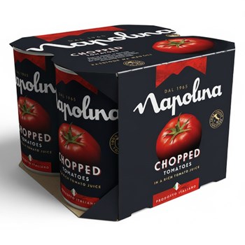 Napolina Chopped Tomatoes in a Rich Tomato Juice 4 x 400g