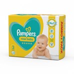 Pampers New Baby Size 3, 72 Nappies, 6kg-10kg, Jumbo+ Pack