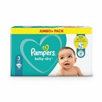 Pampers Baby-Dry Size 3, 100 Nappies, 6kg-10kg, Jumbo+ Pack