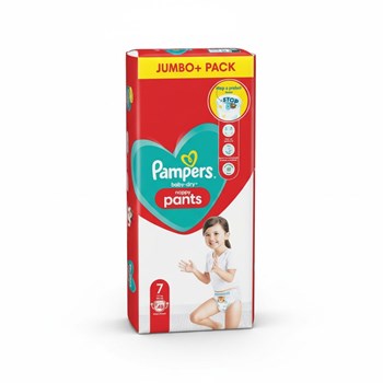 Pampers Baby-Dry Nappy Pants Size 7, 48 Nappies, 17kg+, Jumbo+ Pack
