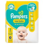 Pampers Premium Protection New Baby Size 2, 31 Nappies, 4kg - 8kg, Carry Pack
