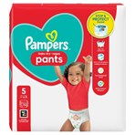 Pampers Baby-Dry Nappy Pants Size 5, 33 Nappies, 12kg - 17kg, Essential Pack