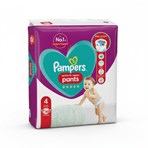 Pampers Active Fit Nappy Pants Size 4, 30 Nappies, 9kg-15kg, Essential Pack