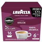 Lavazza A Modo Mio Eco Caps Compostable Lungo Dolce Coffee Capsules x 16