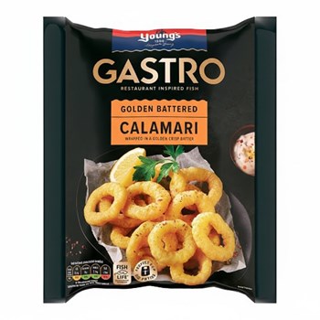 Young's Gastro Golden Battered Calamari 250g