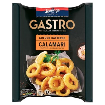 Young's Gastro Golden Battered Calamari 250g