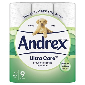 Andrex® Ultra Care Toilet Roll 9R, 160sc