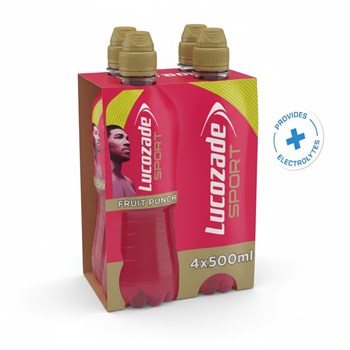 Lucozade Sport Drink Fruit Punch 4 x 500ml 