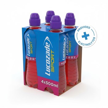 Lucozade Sport Drink Cherry Kick 4 x 500ml