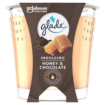 Glade Scented Candle Air Freshener Honey & Chocolate 129g
