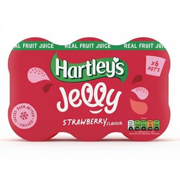 Hartley's Jelly Strawberry Flavour 6 x 125g (750g)