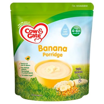 Cow & Gate Banana Porridge 4-6+ Months 125g