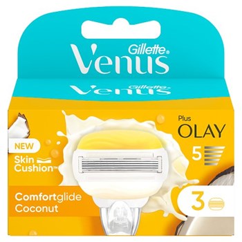 Venus Comfortglide Coconut plus Olay Razor Blades x 3