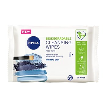 NIVEA Biodegradable Refreshing Cleansing Wipes 20pc 
