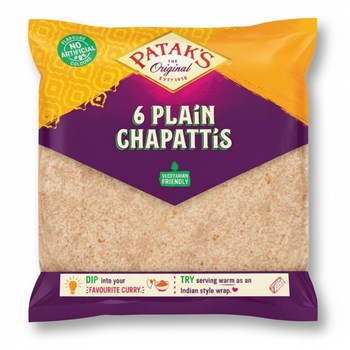Patak's The Original 6 Plain Chapattis 360g
