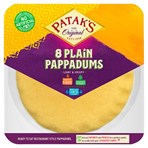 Patak's The Original 8 Plain Pappadums 64g