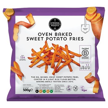 Strong Roots Oven Baked Sweet Potato Fries 500g