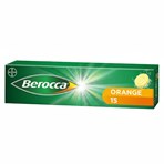 Berocca Orange Flavour 15 Sugar Free Effervescent Tablets