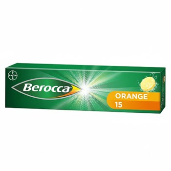 Berocca Orange Flavour 15 Sugar Free Effervescent Tablets