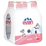 Evian Natural Mineral Water 4 x 75cl
