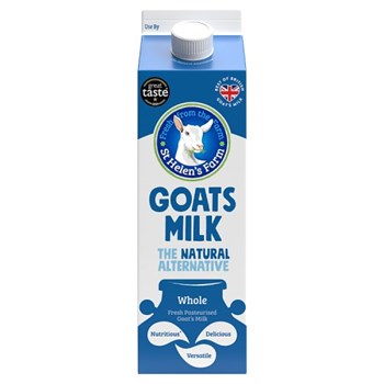 St Helen's Farm Whole Goats Milk 1 Litre