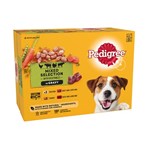 Pedigree Adult Wet Dog Food Pouches Mixed Selection with Vegetables in Gravy 12 x 100g