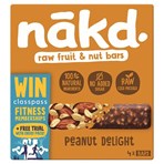 Nākd Raw Fruit & Nut Bars Peanut Delight 4 x 35g