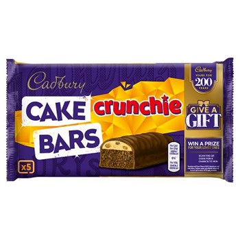 Cadbury 5 Crunchie Cake Bars