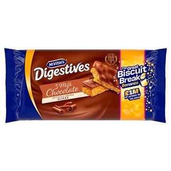 McVitie's Digestives 5 Milk Chocolate Slices 114.1g
