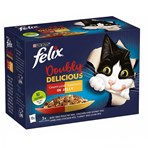 FELIX As Good As It Looks Doubly Delicious Meat Selection in Jelly Wet Cat Food 12 x 100g