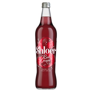 Shloer Red Grape Sparkling Fruit Drink 750ml