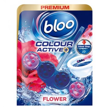 Bloo Colour Active Fresh Flowers Toilet Rim Block 50g