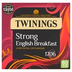 Twinings Strong English Breakfast 80 Tea Bags 250g