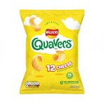 Walkers Quavers Cheese Multipack Snacks Crisps 12x16g