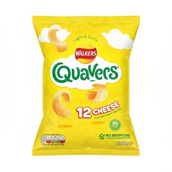 Walkers Quavers Cheese Multipack Snacks Crisps 12x16g