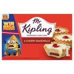 Mr Kipling 6 Cherry Bakewells